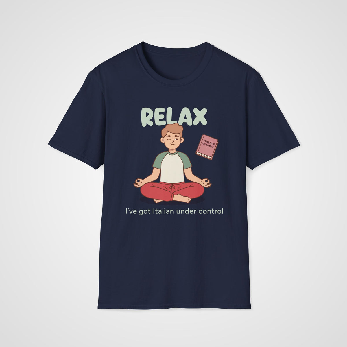 Italian Grammar Relax T-Shirt in Navy
