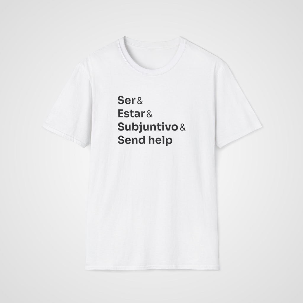 Spanish Grammar Help T-Shirt in White
