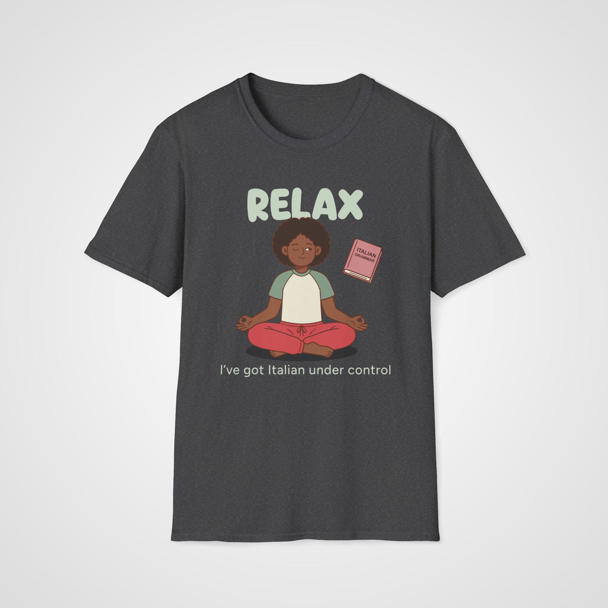 Relax Italian T-Shirt in Dark Heather