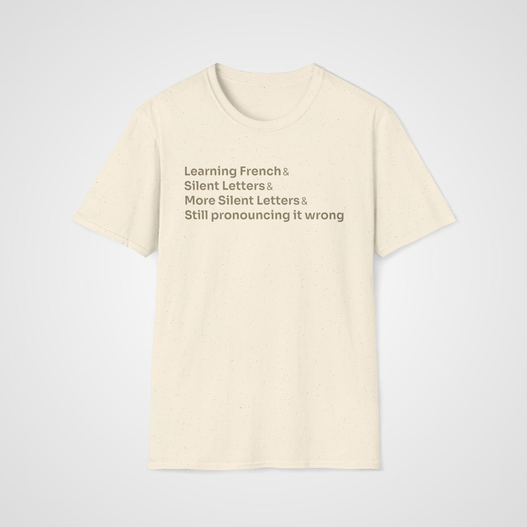 Silent Letters French T-Shirt in Natural