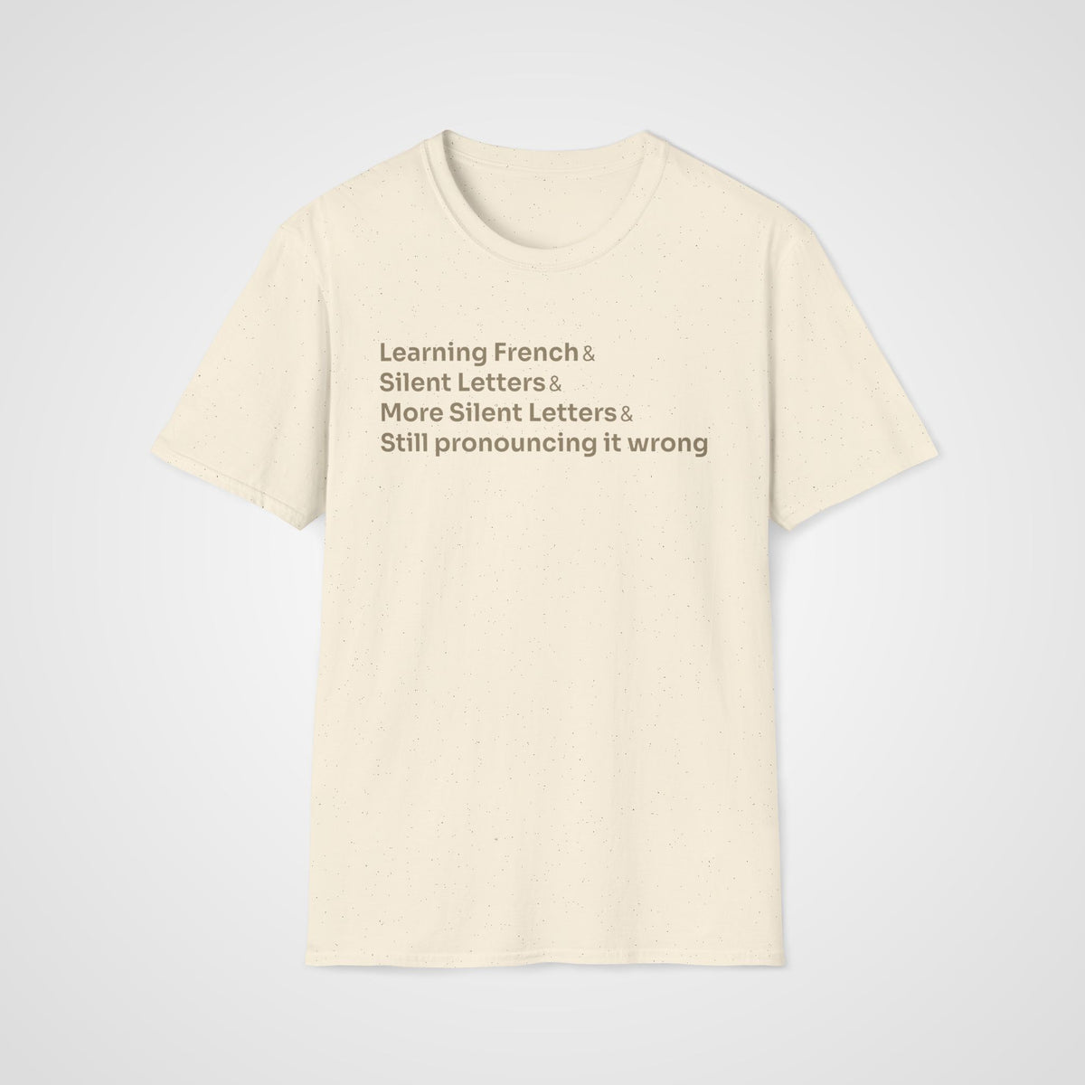 Silent Letters French T-Shirt in Natural