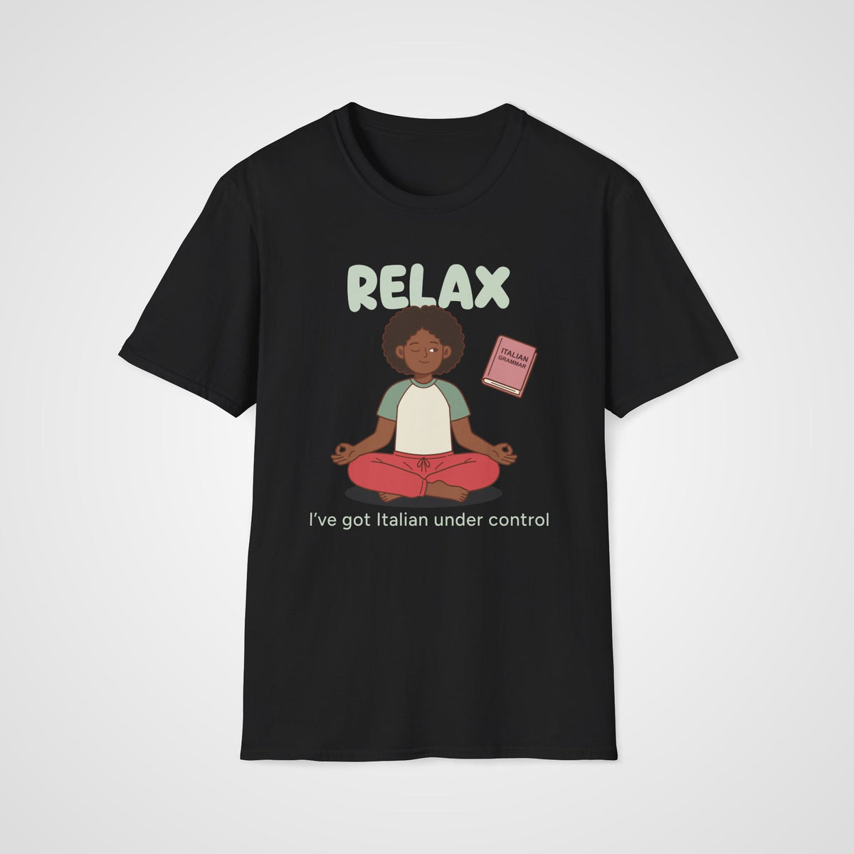 Relax Italian T-Shirt in Black