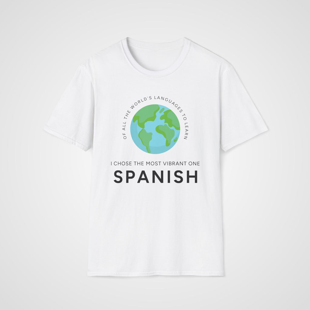 Vibrant Spanish T-Shirt in White