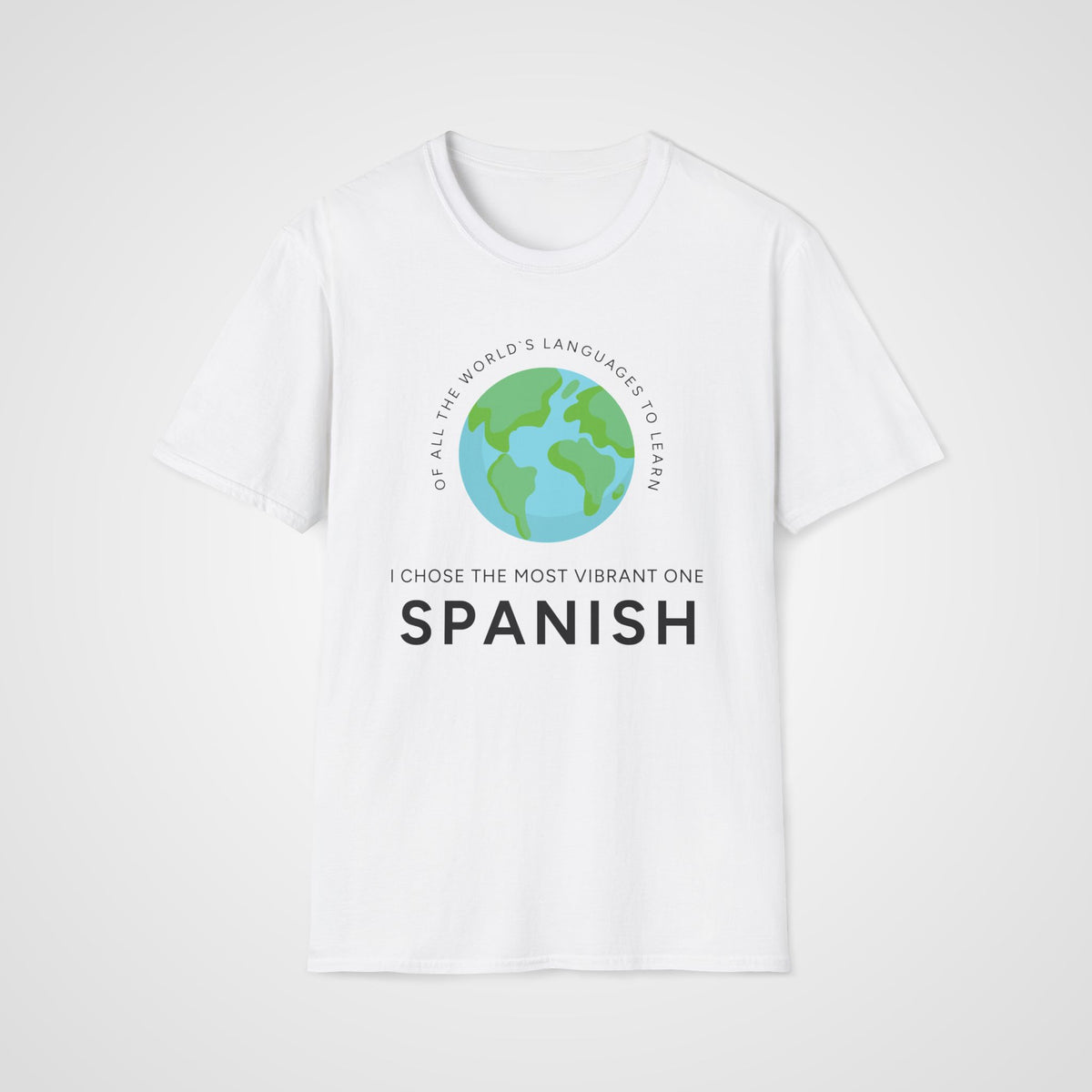 Vibrant Spanish T-Shirt in White