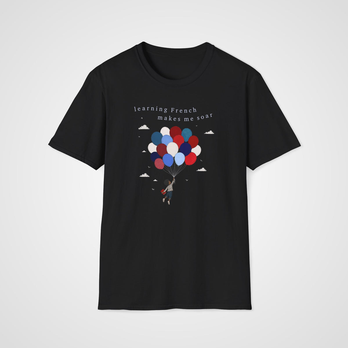 French Makes Me Soar T-Shirt in Black