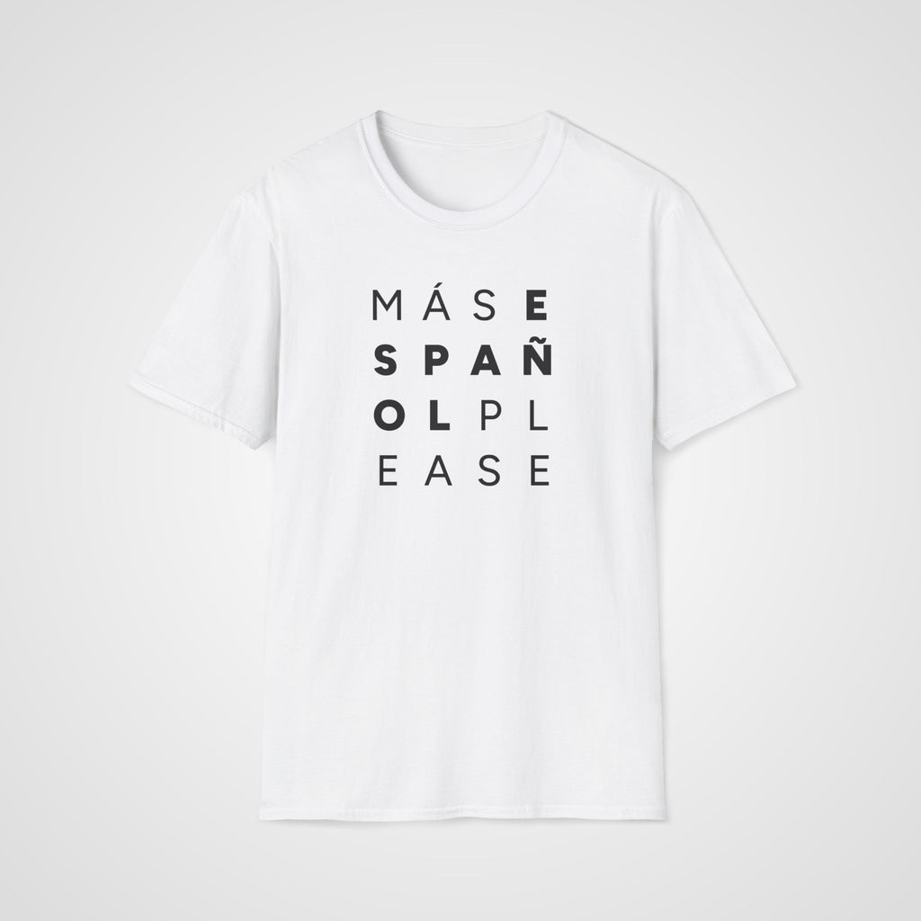 Más Español Please T-Shirt in White