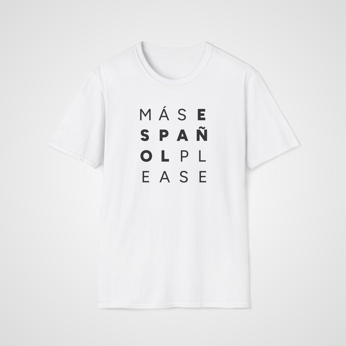 Más Español Please T-Shirt in White