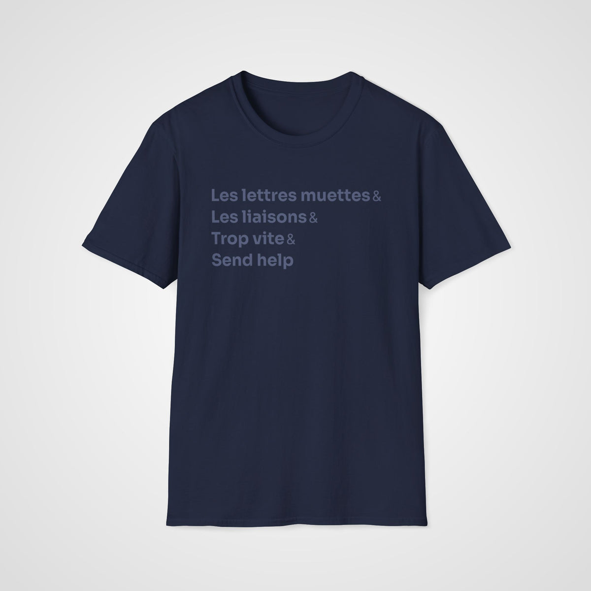 French Pronunciation T-Shirt in Navy