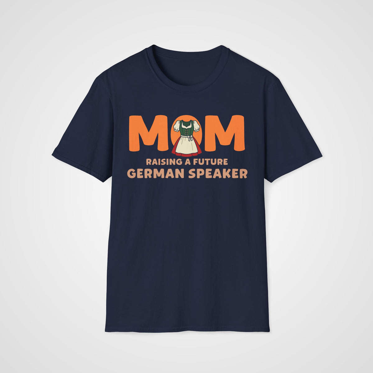 German Learner Mom T-Shirt in Navy