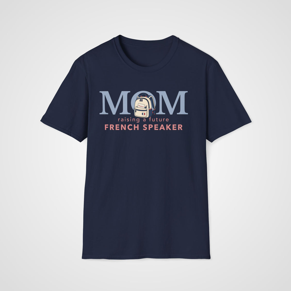 French Learner Mom T-Shirt in Navy