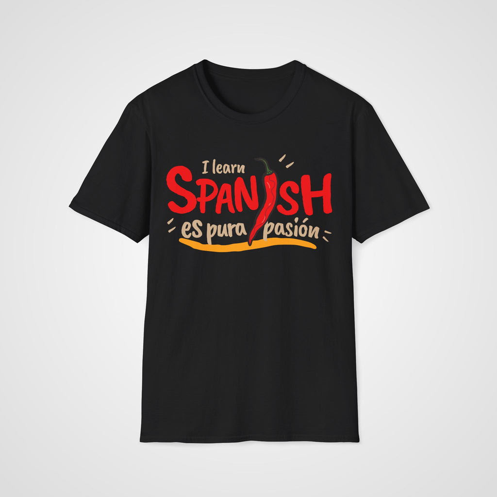 Spanish Pura Pasión T-Shirt in Black
