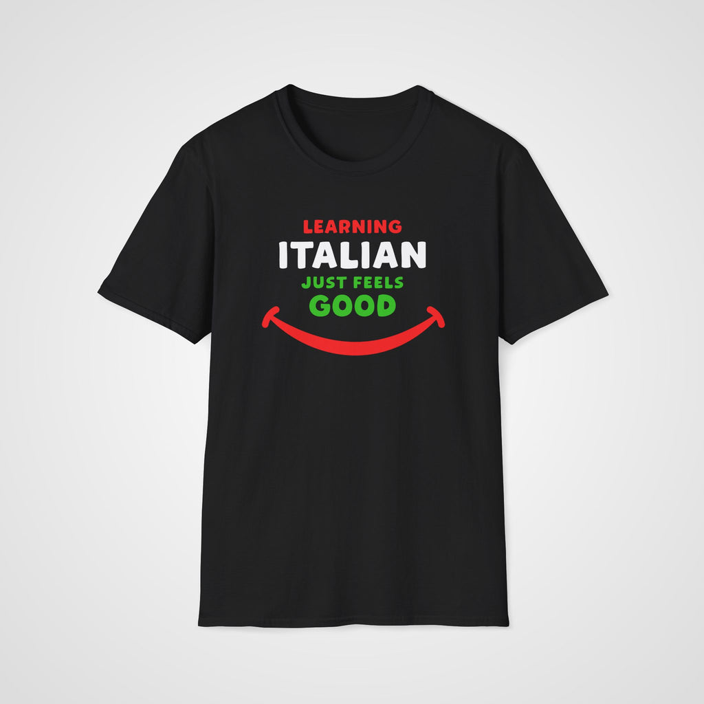 Italian Feels Good T-Shirt in Black