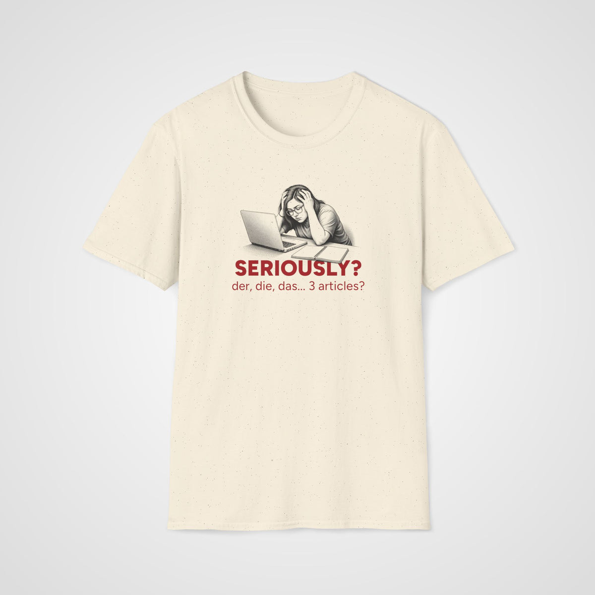 German Articles T-Shirt in Natural
