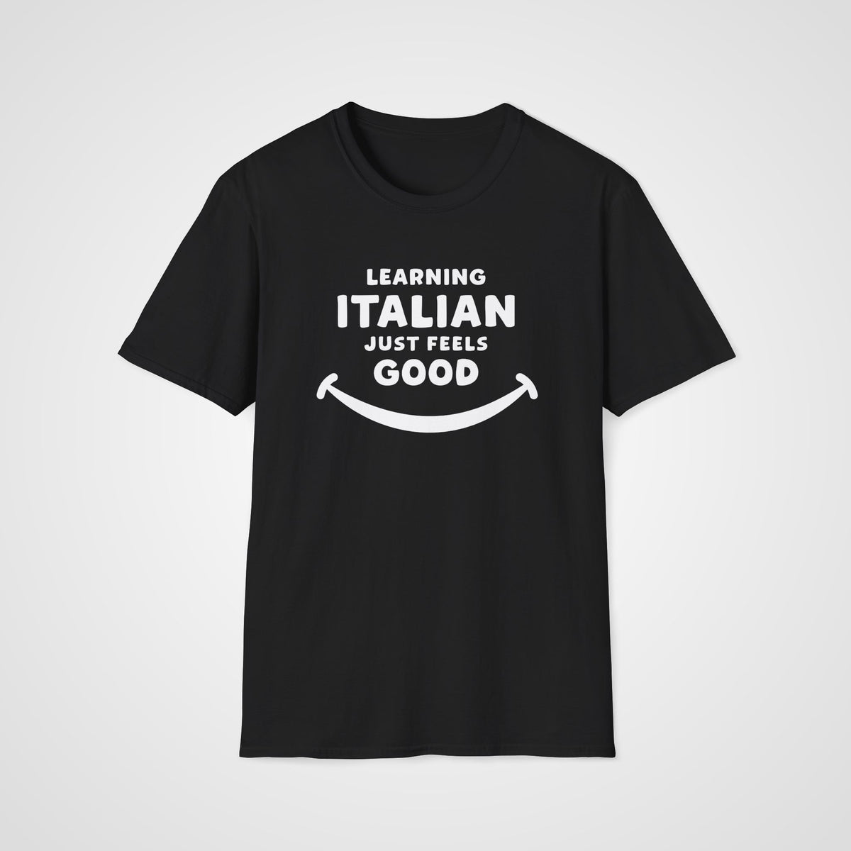 Italian Feels Good T-Shirt in Black