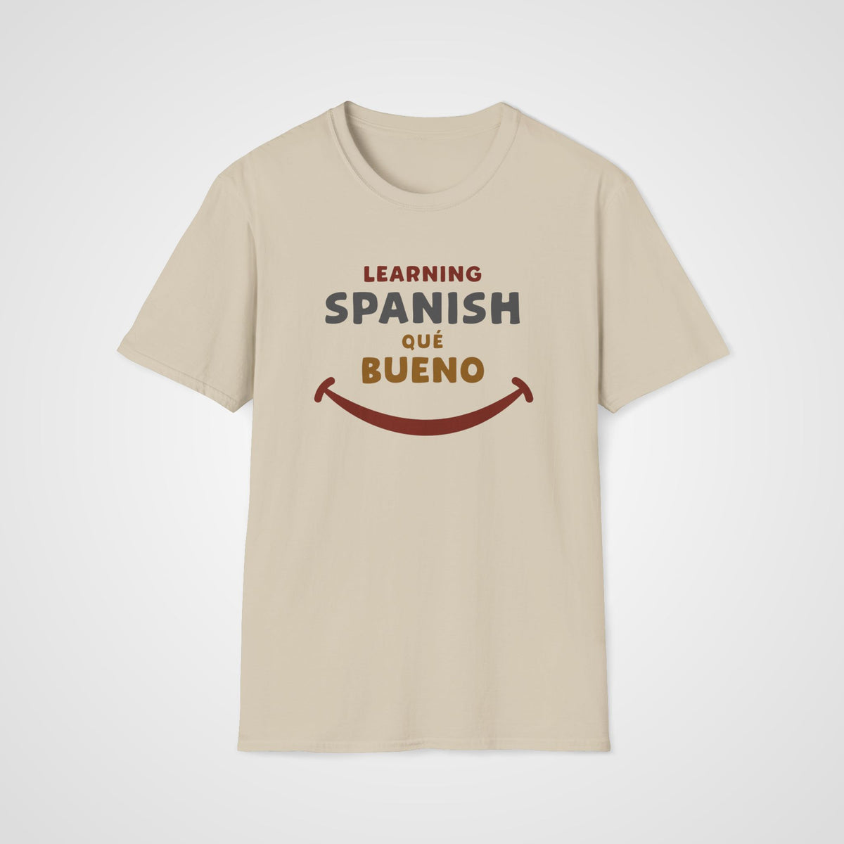Qué Bueno Spanish T-Shirt in Sand