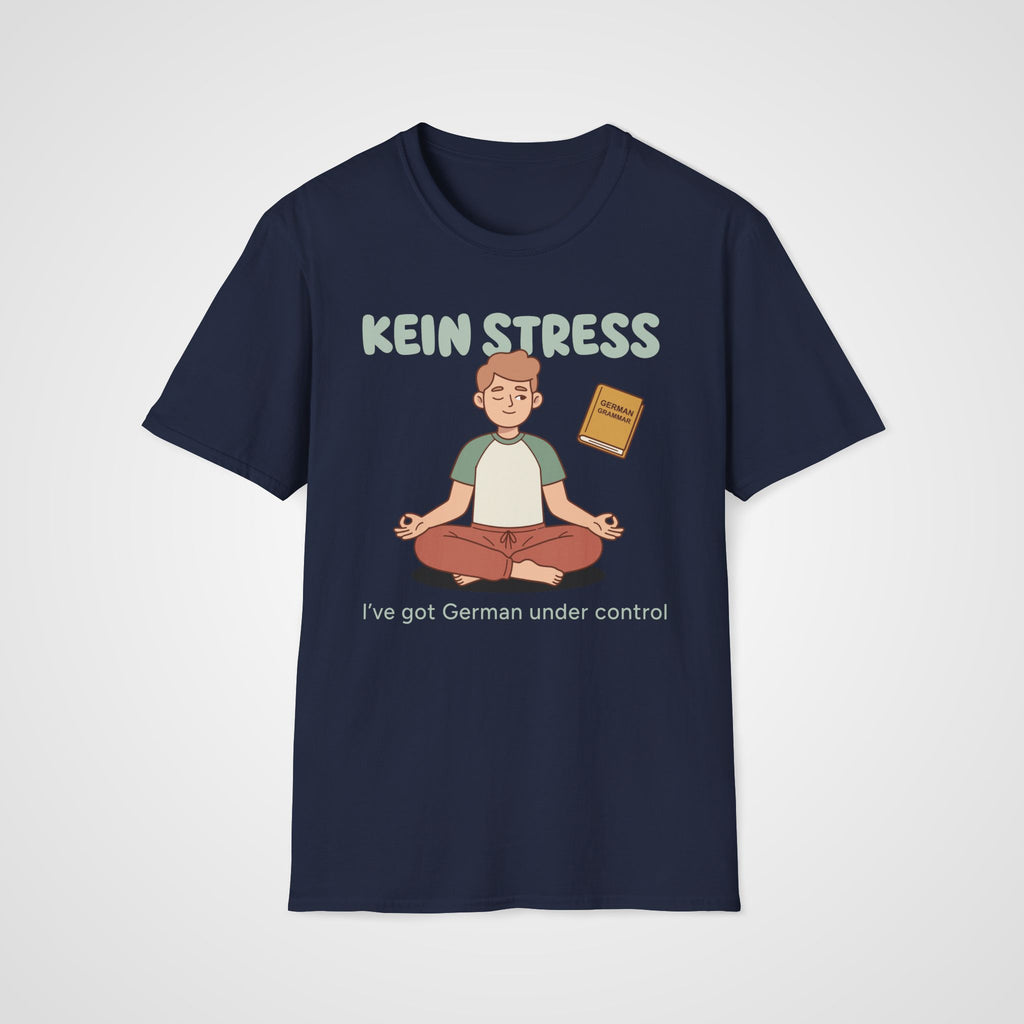 Kein Stress T-Shirt in Navy