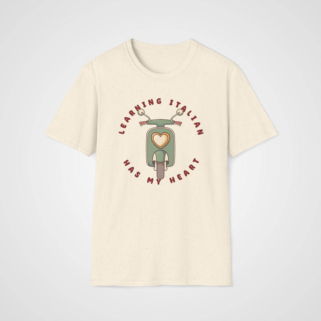 Italian Has My Heart T-Shirt in Natural