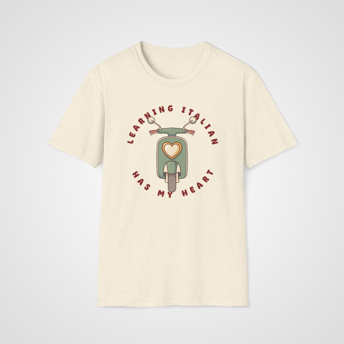 Italian Has My Heart T-Shirt in Natural