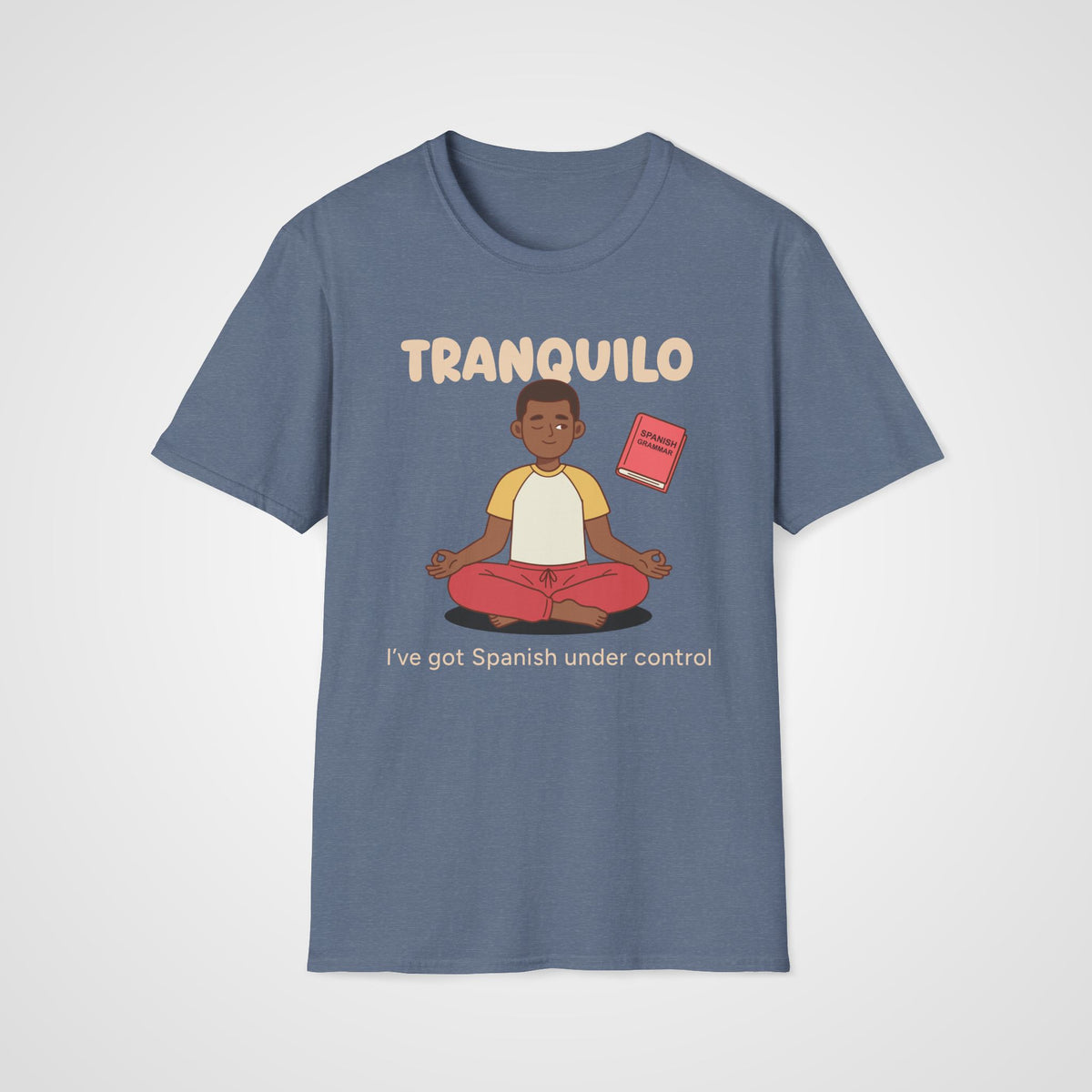 Tranquilo Learner T-Shirt in Heather Indigo