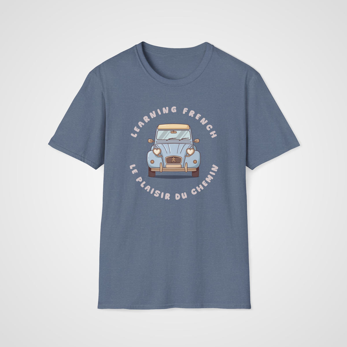 Le Plaisir du Chemin T-Shirt in Heather Indigo