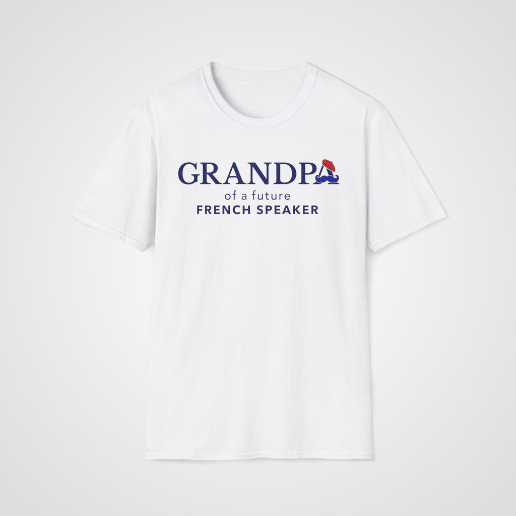 French Learner Grandpa T-Shirt in White