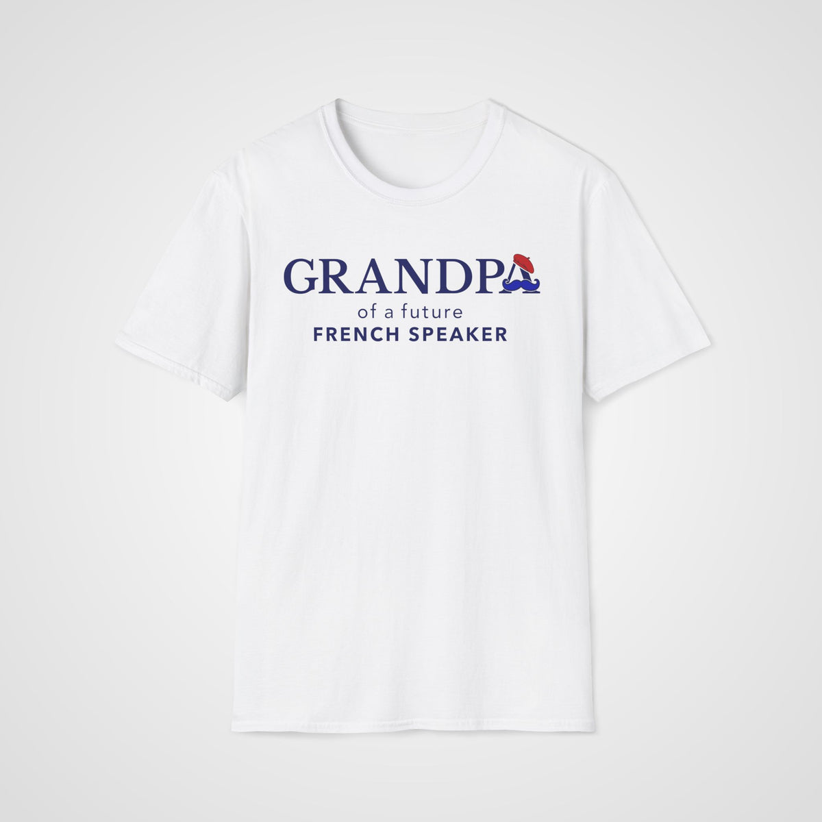 French Learner Grandpa T-Shirt in White