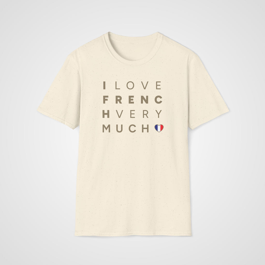 I Love French Very Much T-Shirt in Natural