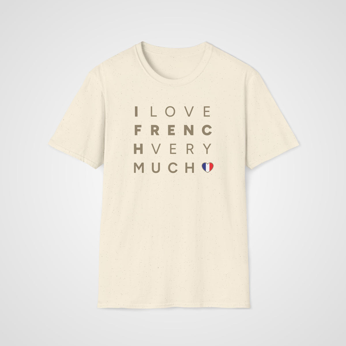 I Love French Very Much T-Shirt in Natural
