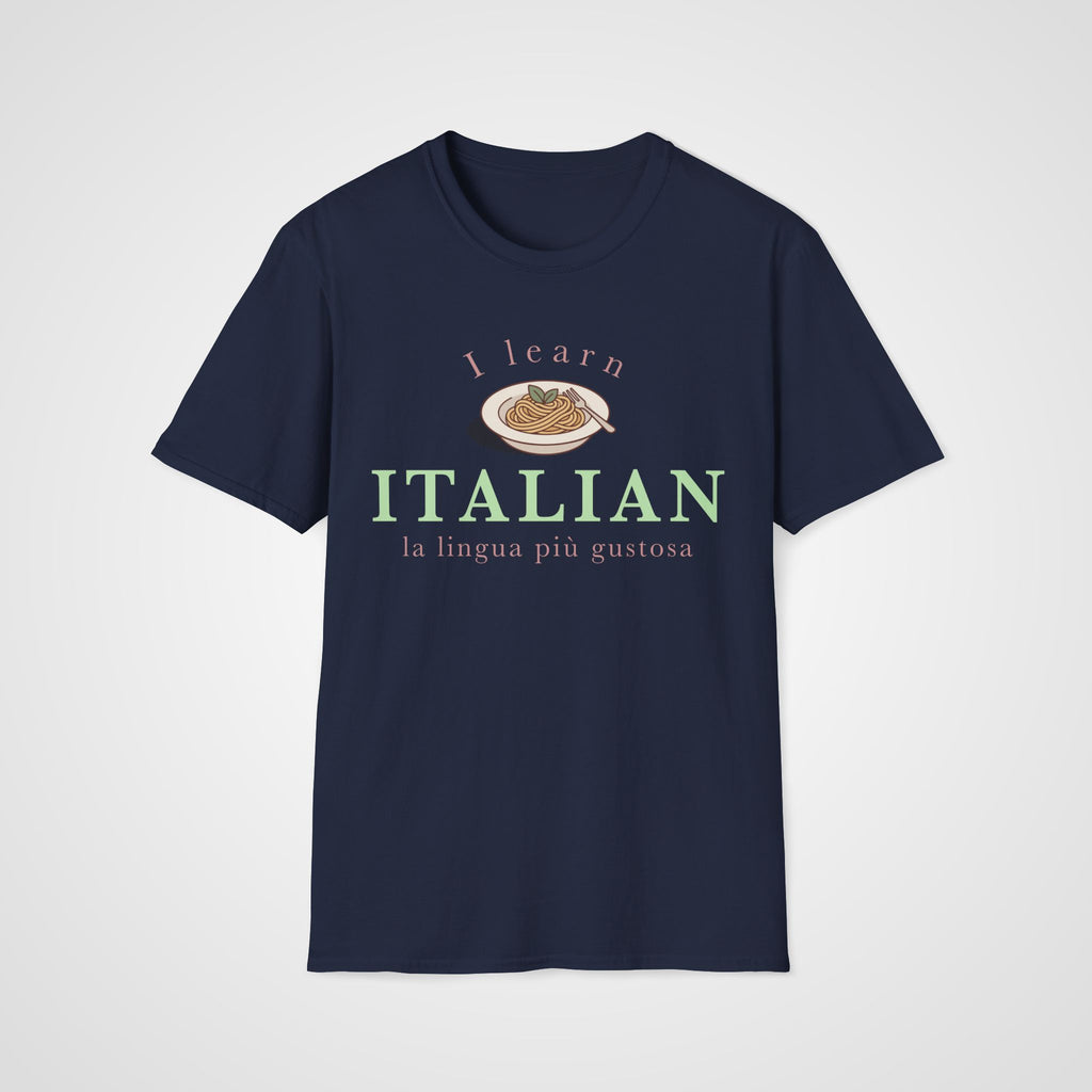 Italian Tasty Language T-Shirt in Navy