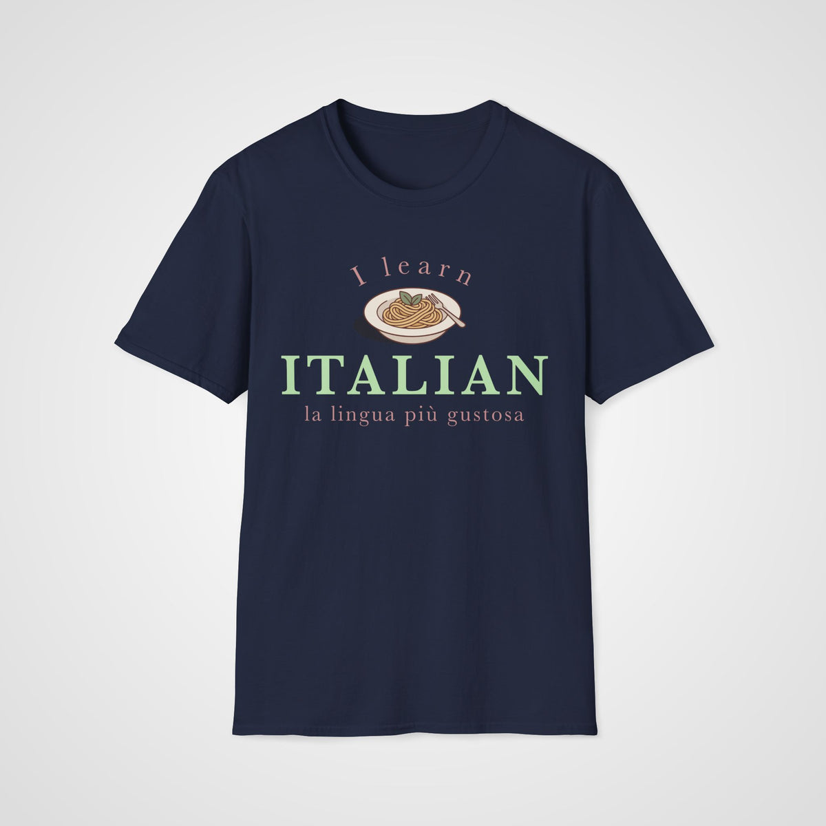 Italian Tasty Language T-Shirt in Navy
