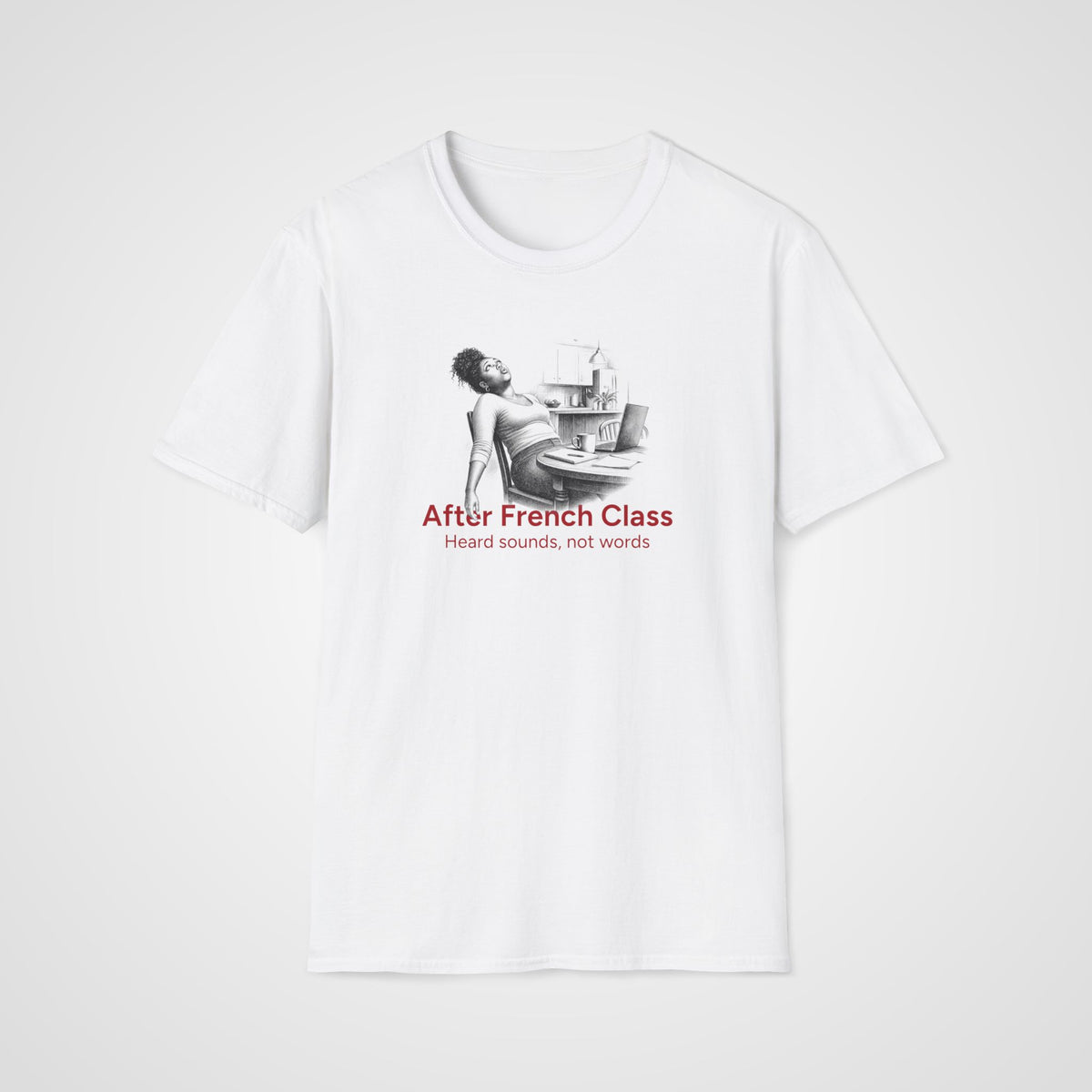 After French Class T-Shirt in White