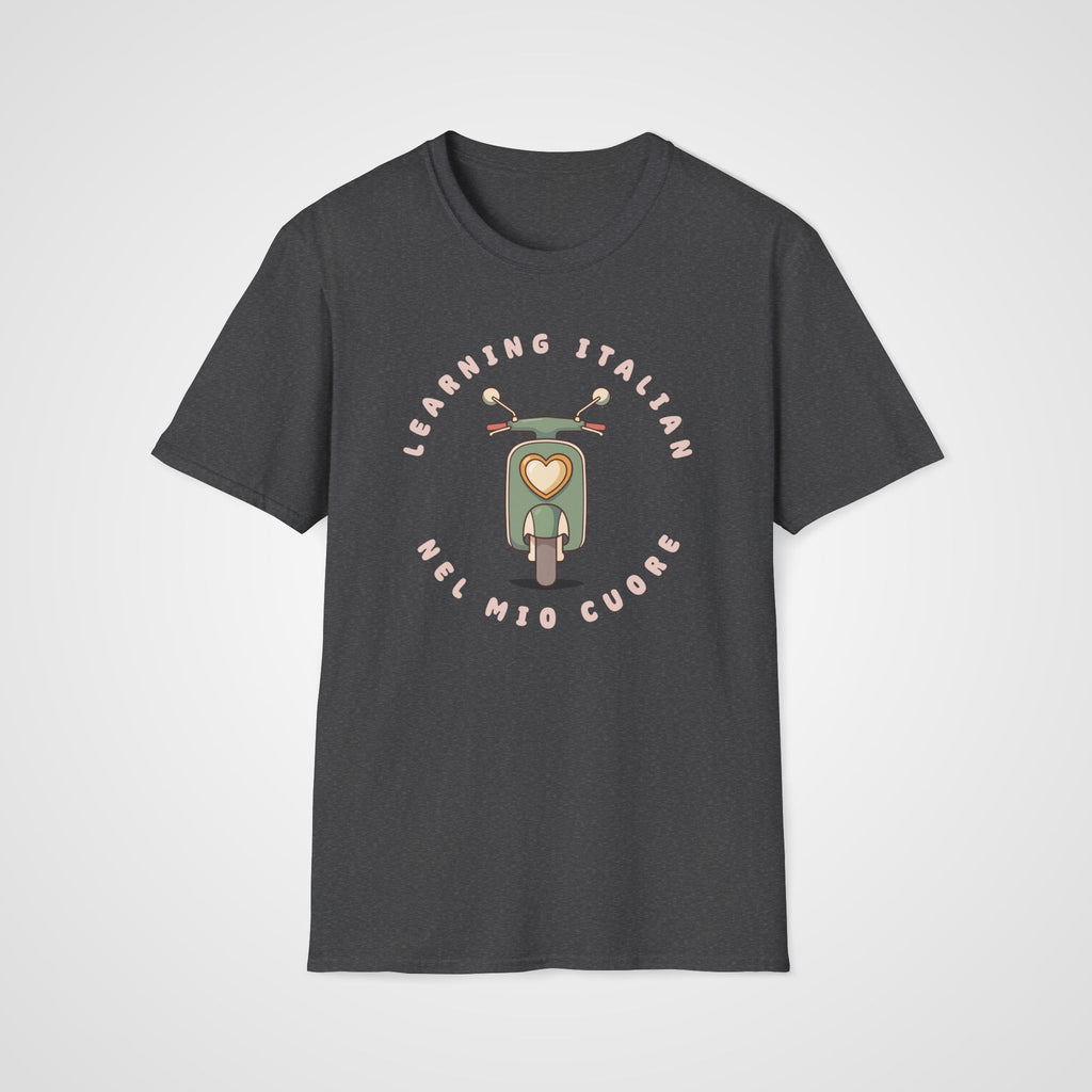 Nel Mio Cuore Italian T-Shirt in Dark Heather
