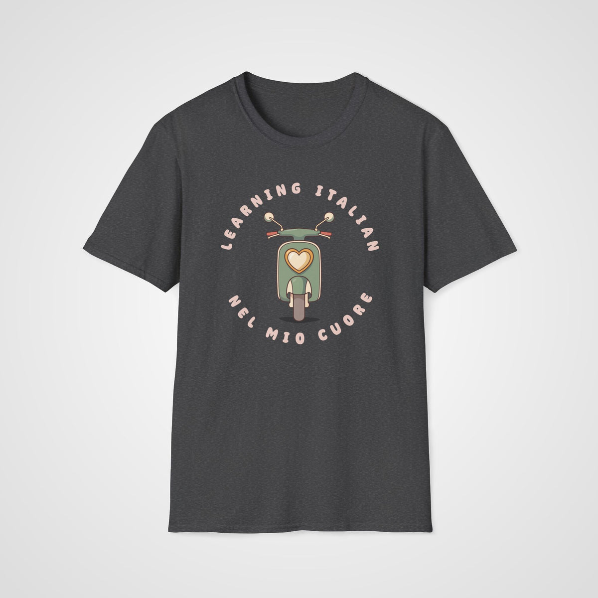 Nel Mio Cuore Italian T-Shirt in Dark Heather