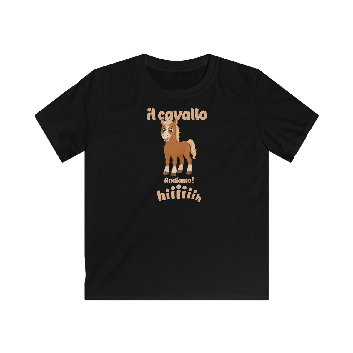 Il Cavallo Kids T-Shirt in Black