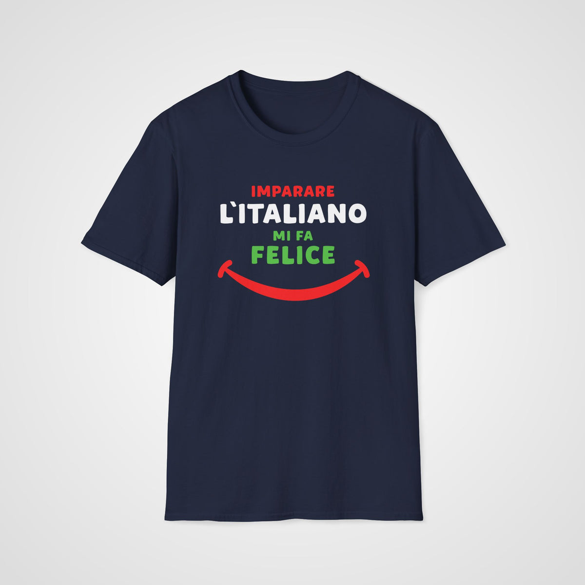 Mi Fa Felice Italian T-Shirt in Navy