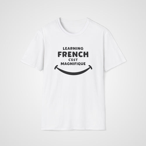 C'est Magnifique French T-Shirt in White