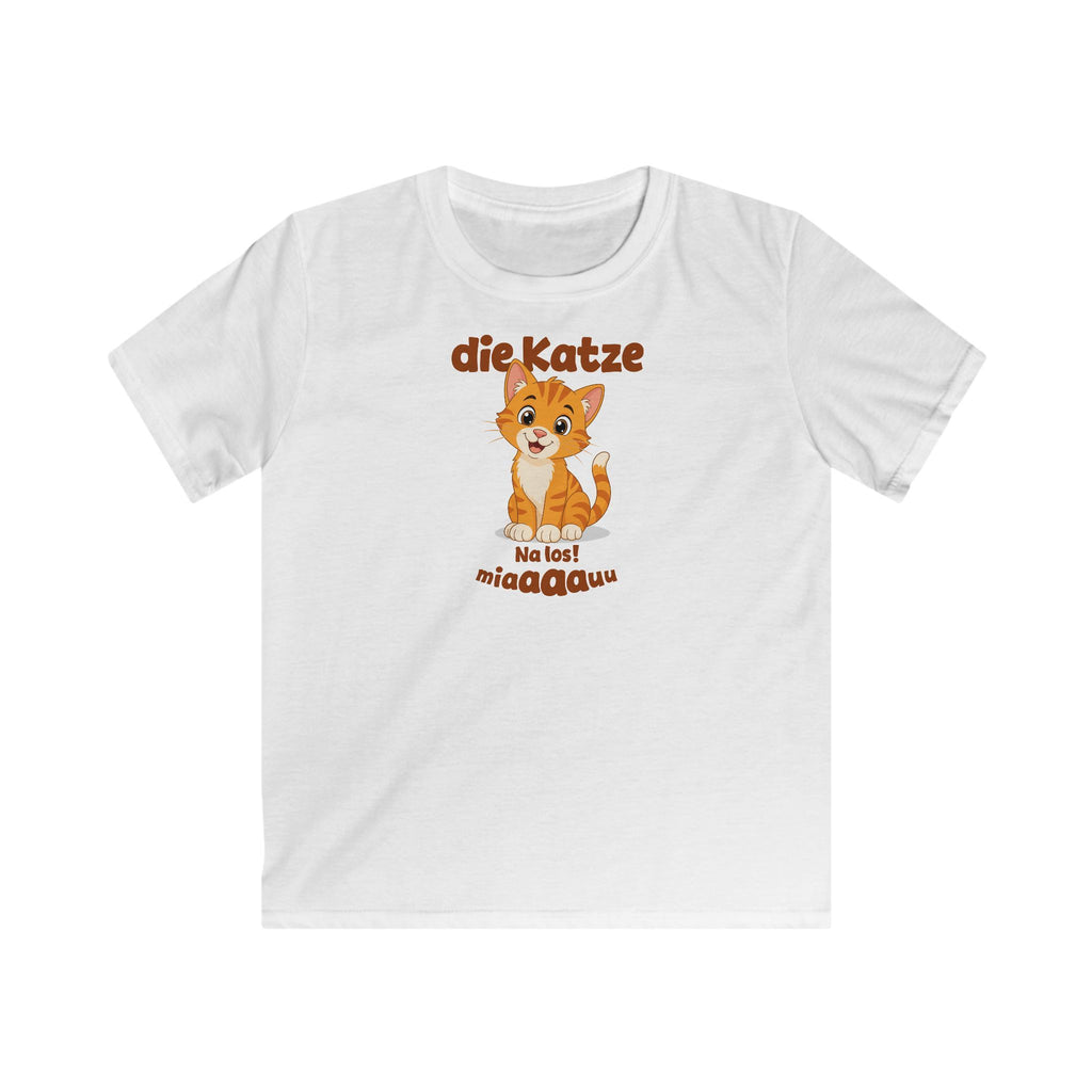 Die Katze Miaaau Kids T-Shirt in White