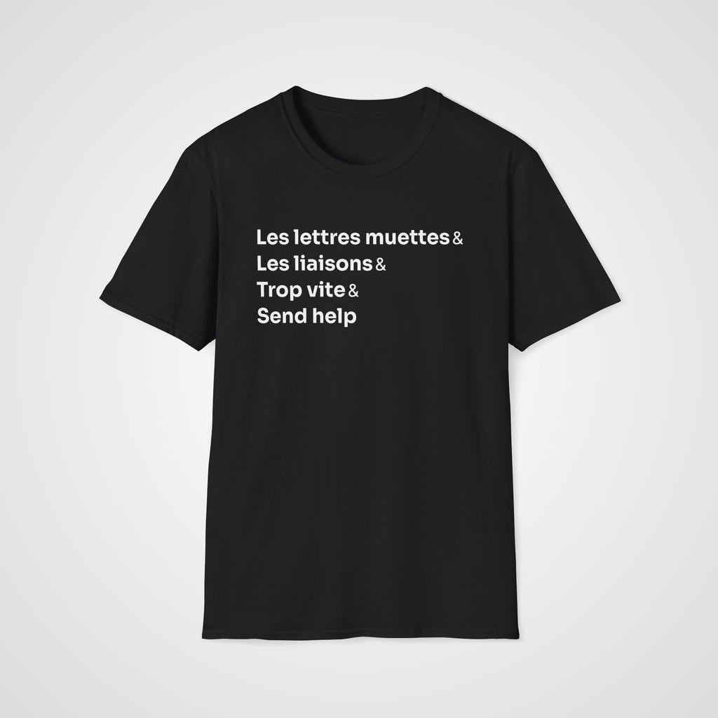 French Pronunciation T-Shirt in Black