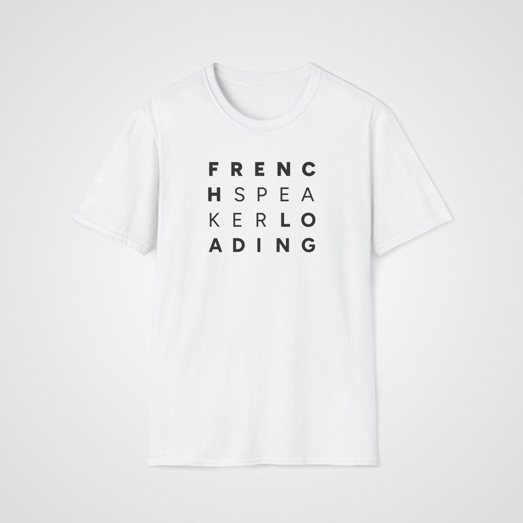 French Speaker Loading T-Shirt in White