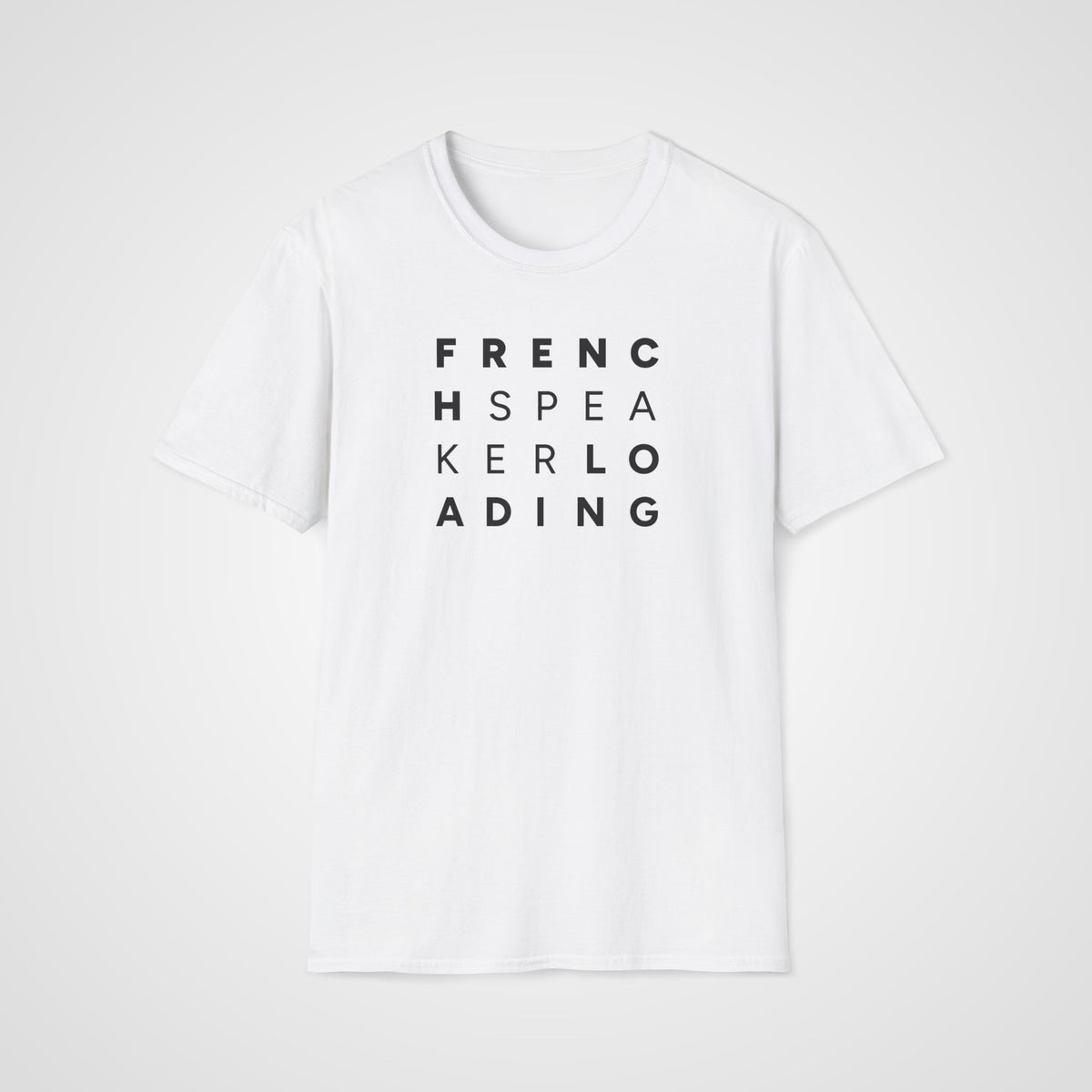 French Speaker Loading T-Shirt in White