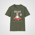 French Grammar Relax T-Shirt in Military Green