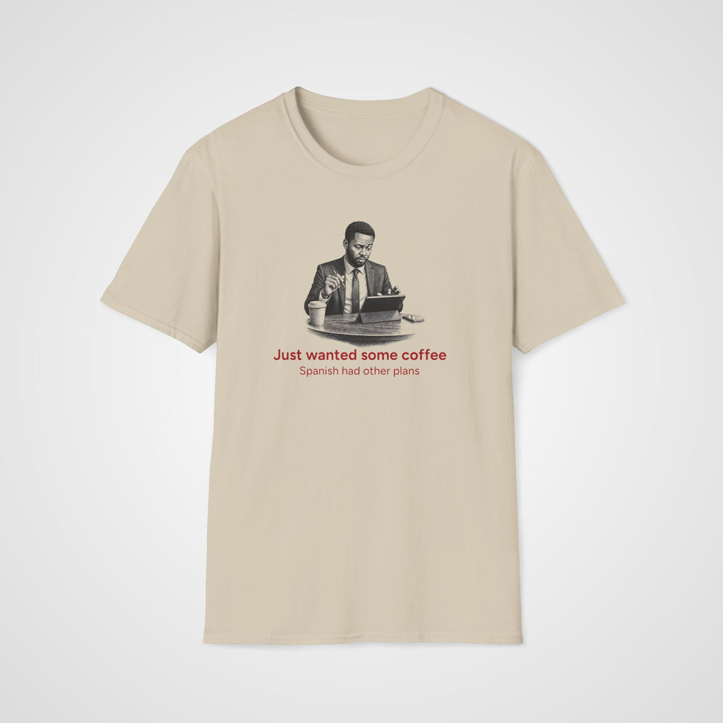 Coffee vs Spanish T-Shirt in Sand