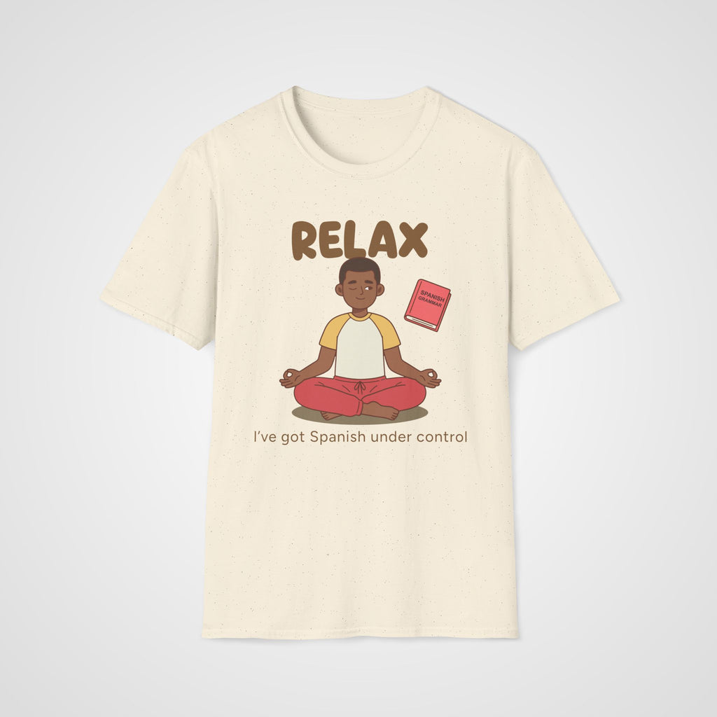 Relax Spanish Learner T-Shirt in Natural