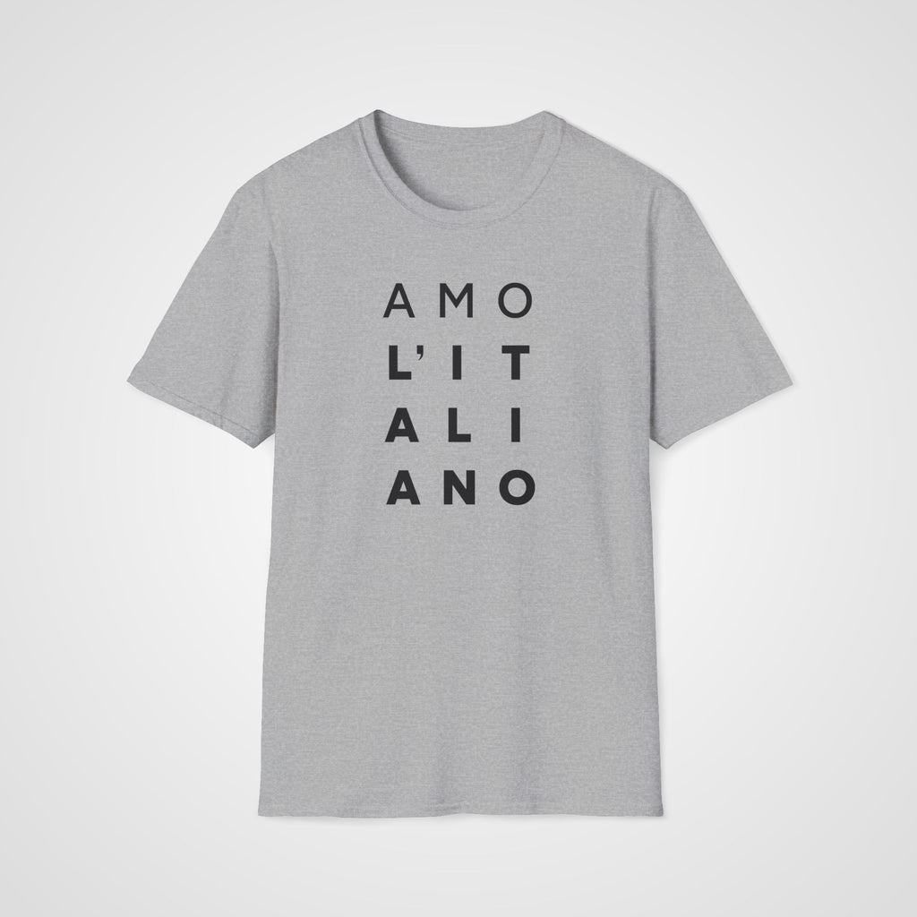 Amo l'Italiano T-Shirt in Sport Gray