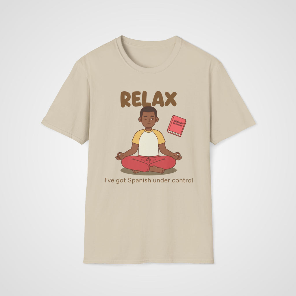 Relax Spanish Learner T-Shirt in Sand