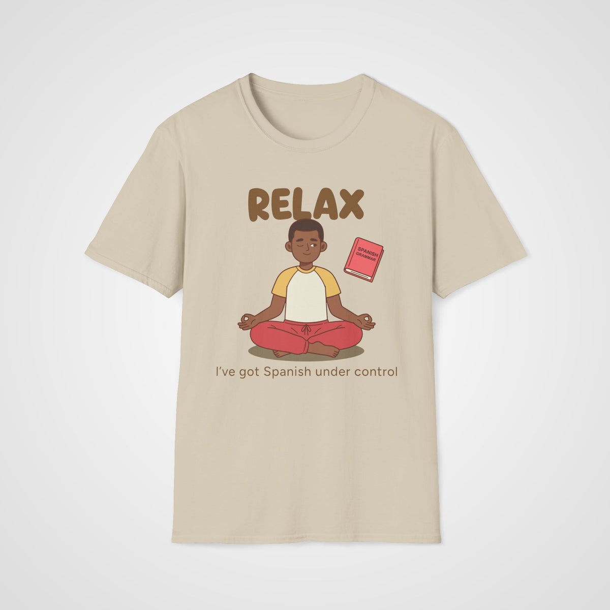 Relax Spanish Learner T-Shirt in Sand