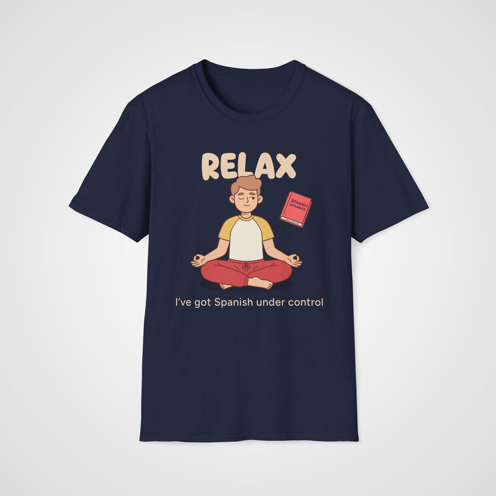 Spanish Grammar Relax T-Shirt in Navy