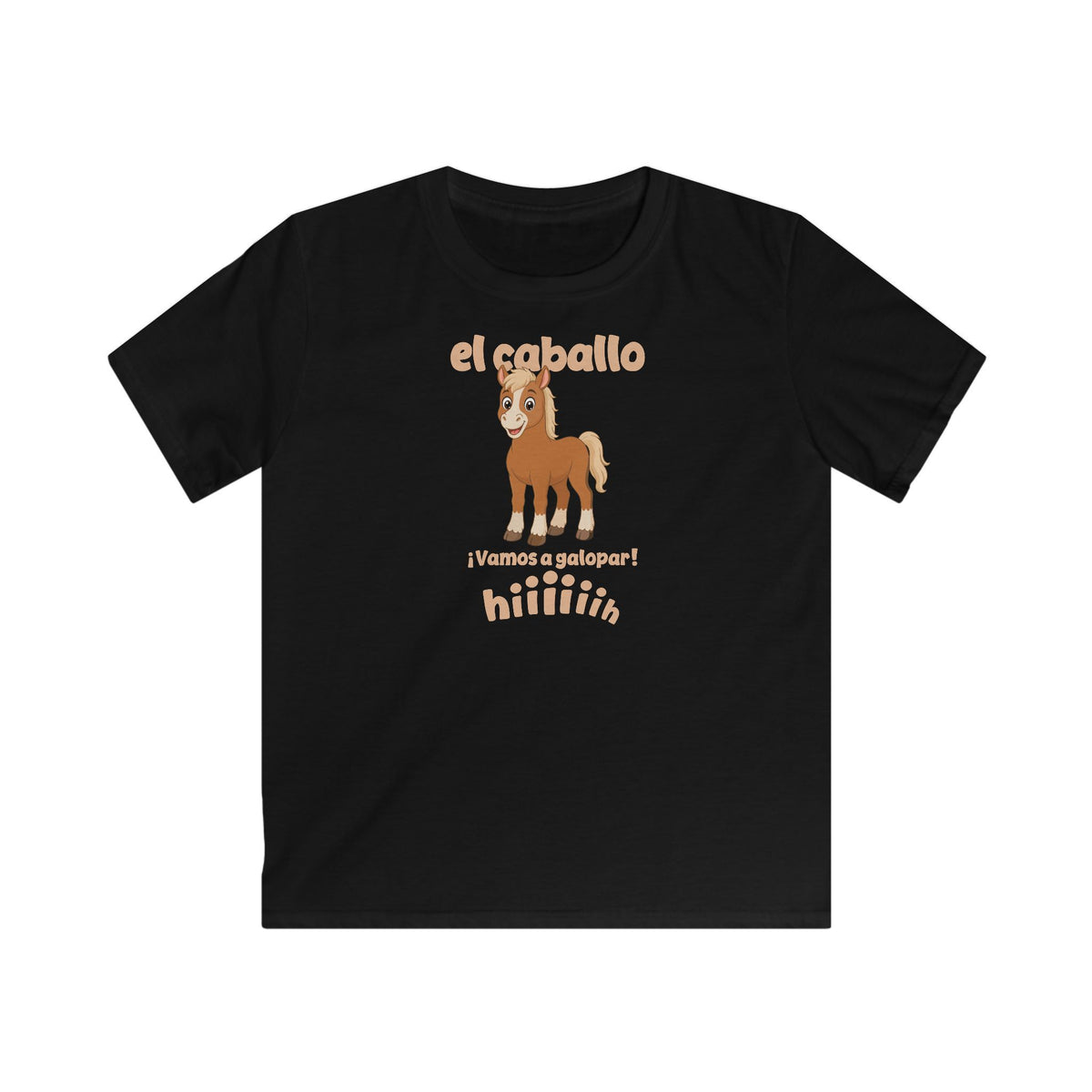 El Caballo Kids T-Shirt in Black