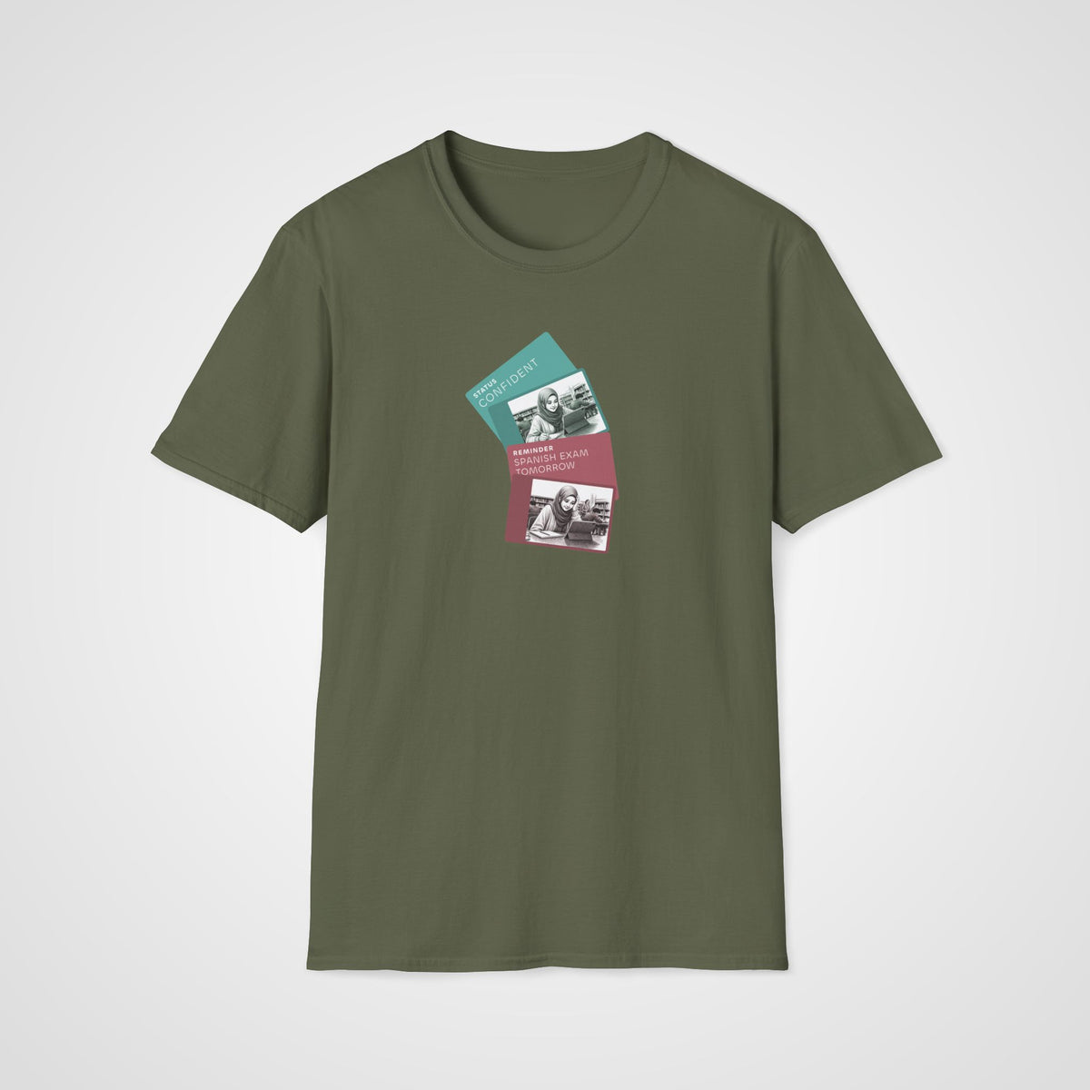 Spanish Exam Tomorrow T-Shirt in Military Green