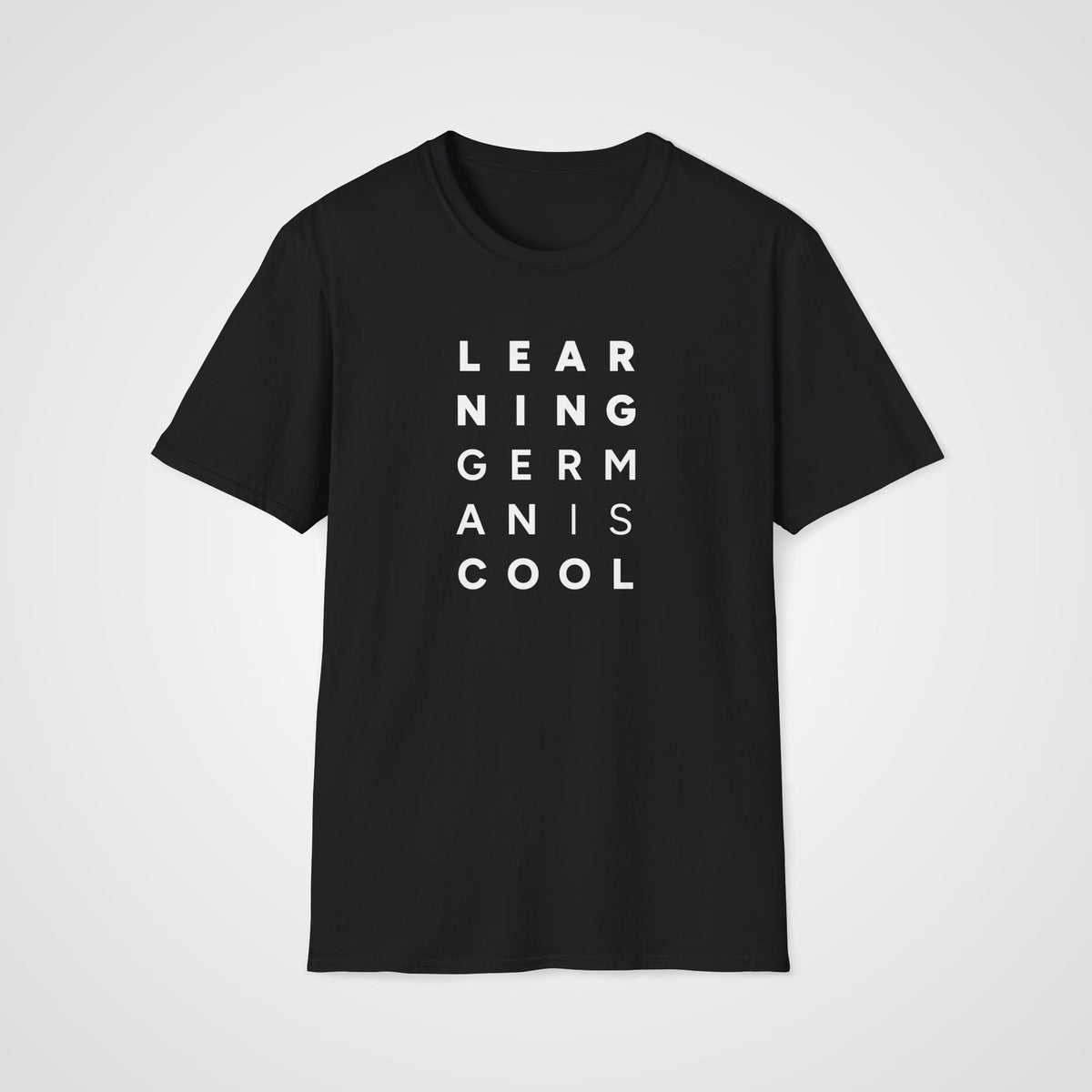 Learning German Is Cool T-Shirt in Black